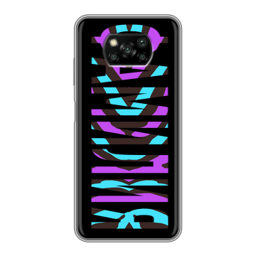 Пластиковый чехол на Xiaomi Poco X3 с принтом ФАМИЛИЯ