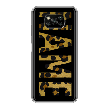 Пластиковый чехол на Xiaomi Poco X3 с принтом NAME