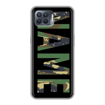 Силиконовый чехол на OPPO Reno4 Lite с принтом NAME