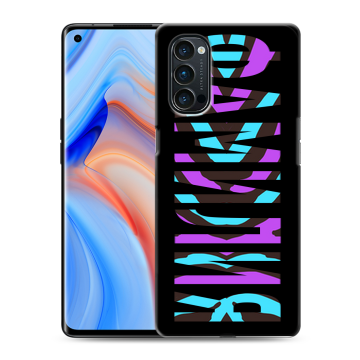 Силиконовый чехол на OPPO Reno4 Pro с принтом ФАМИЛИЯ