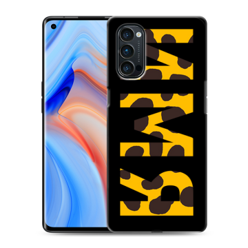 Силиконовый чехол на OPPO Reno4 Pro с принтом ИМЯ