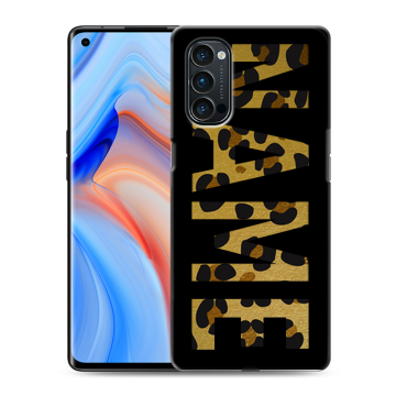 Силиконовый чехол на OPPO Reno4 Pro с принтом NAME