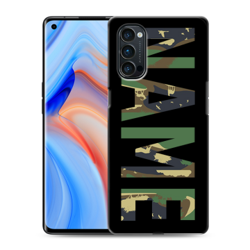 Силиконовый чехол на OPPO Reno4 Pro с принтом NAME