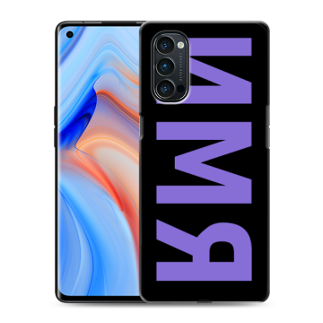 Силиконовый чехол на OPPO Reno4 Pro с принтом ИМЯ