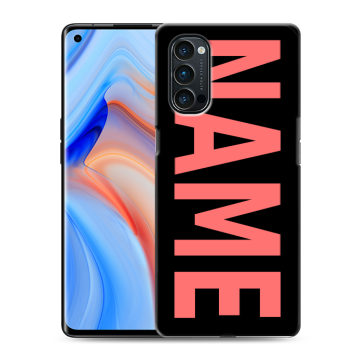 Силиконовый чехол на OPPO Reno4 Pro с принтом NAME