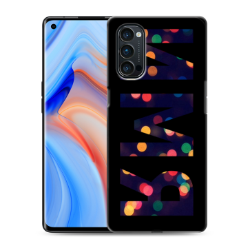 Силиконовый чехол на OPPO Reno4 Pro с принтом ИМЯ