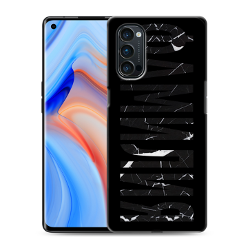 Силиконовый чехол на OPPO Reno4 Pro с принтом ФАМИЛИЯ