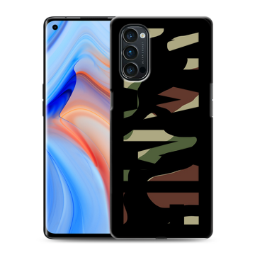 Силиконовый чехол на OPPO Reno4 Pro с принтом NAME