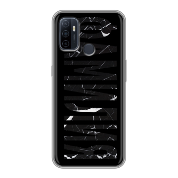 Силиконовый чехол на OPPO A53 с принтом ФАМИЛИЯ