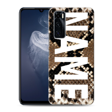 Силиконовый чехол на Vivo V20 SE с принтом NAME