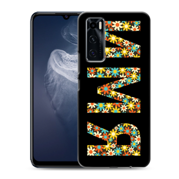 Силиконовый чехол на Vivo V20 SE с принтом ИМЯ