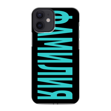 Силиконовый чехол на Iphone 12 Mini с принтом ФАМИЛИЯ