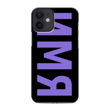 Силиконовый чехол на Iphone 12 Mini с принтом ИМЯ