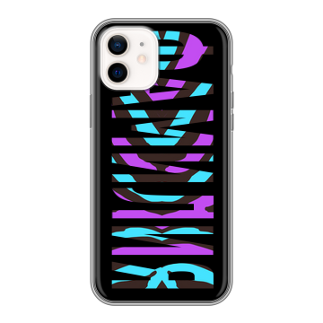 Силиконовый чехол на Iphone 12 с принтом ФАМИЛИЯ
