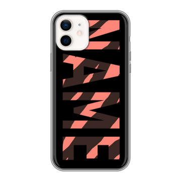Силиконовый чехол на Iphone 12 с принтом NAME