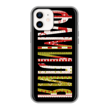 Силиконовый чехол на Iphone 12 с принтом ФАМИЛИЯ