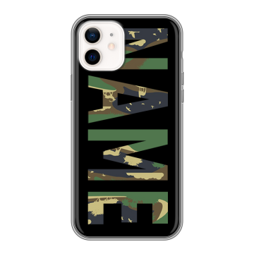 Силиконовый чехол на Iphone 12 с принтом NAME