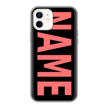 Силиконовый чехол на Iphone 12 с принтом NAME