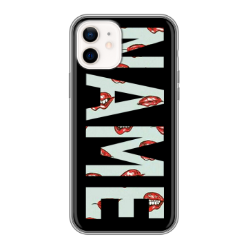 Силиконовый чехол на Iphone 12 с принтом NAME