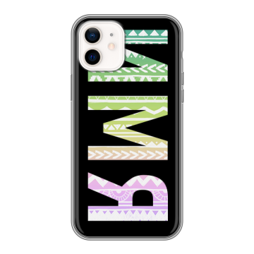 Силиконовый чехол на Iphone 12 с принтом ИМЯ