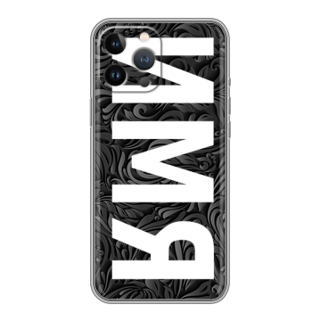 Силиконовый чехол на Iphone 12 Pro Max с принтом ИМЯ