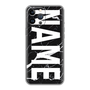 Силиконовый чехол на Iphone 12 Pro Max с принтом NAME