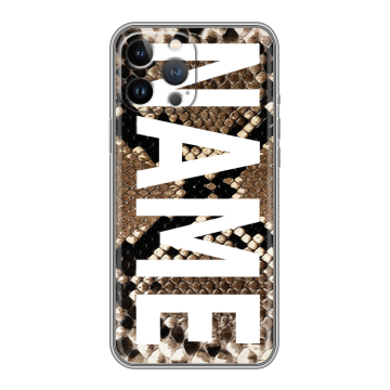 Силиконовый чехол на Iphone 12 Pro Max с принтом NAME