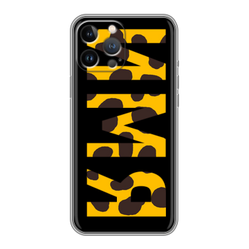Силиконовый чехол на Iphone 12 Pro Max с принтом ИМЯ