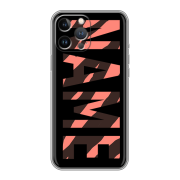 Силиконовый чехол на Iphone 12 Pro Max с принтом NAME