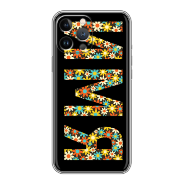 Силиконовый чехол на Iphone 12 Pro Max с принтом ИМЯ