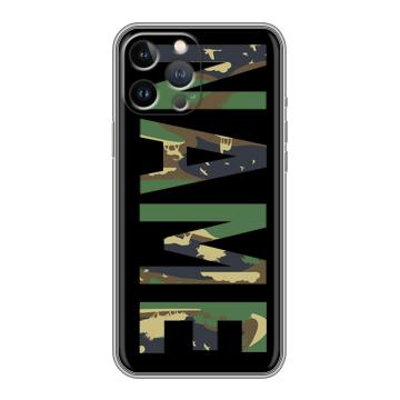 Силиконовый чехол на Iphone 12 Pro Max с принтом NAME