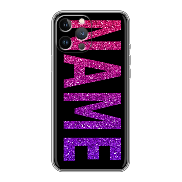 Силиконовый чехол на Iphone 12 Pro Max с принтом NAME