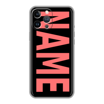 Силиконовый чехол на Iphone 12 Pro Max с принтом NAME