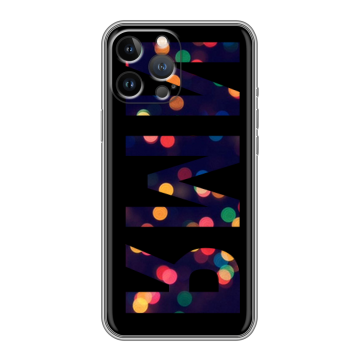 Силиконовый чехол на Iphone 12 Pro Max с принтом ИМЯ