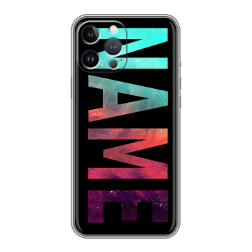 Силиконовый чехол на Iphone 12 Pro Max с принтом NAME