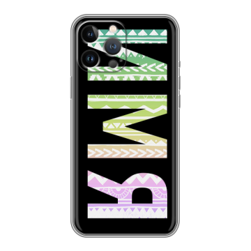 Силиконовый чехол на Iphone 12 Pro Max с принтом ИМЯ