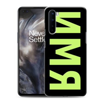 Силиконовый чехол на OnePlus Nord с принтом ИМЯ