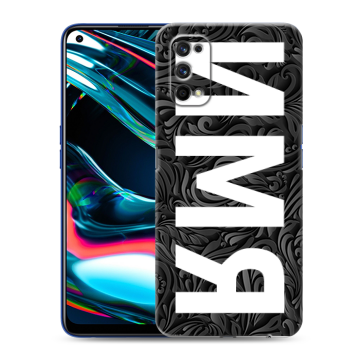 Силиконовый противоударный чехол на Realme 7 Pro с принтом ИМЯ