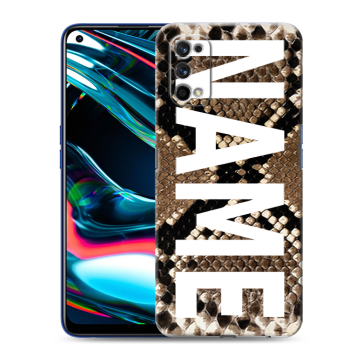 Силиконовый противоударный чехол на Realme 7 Pro с принтом NAME