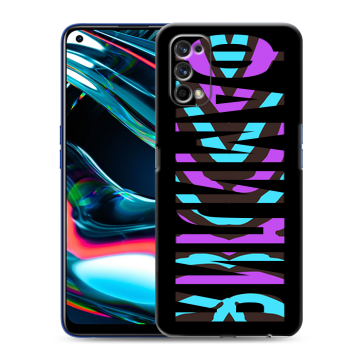 Силиконовый противоударный чехол на Realme 7 Pro с принтом ФАМИЛИЯ