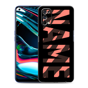 Силиконовый противоударный чехол на Realme 7 Pro с принтом NAME