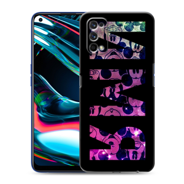 Силиконовый противоударный чехол на Realme 7 Pro с принтом ИМЯ