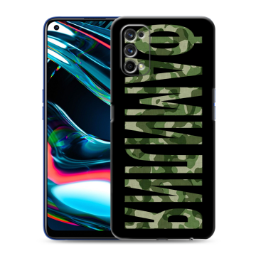 Силиконовый противоударный чехол на Realme 7 Pro с принтом ФАМИЛИЯ