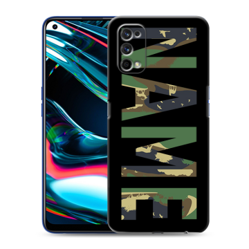 Силиконовый противоударный чехол на Realme 7 Pro с принтом NAME