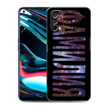 Силиконовый противоударный чехол на Realme 7 Pro с принтом ФАМИЛИЯ
