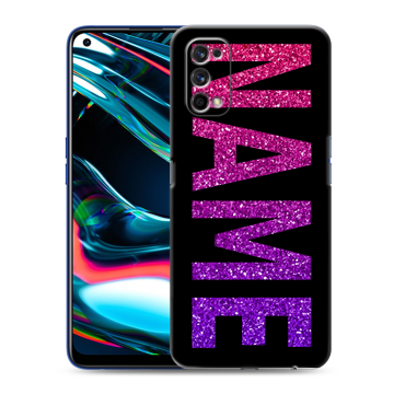 Силиконовый противоударный чехол на Realme 7 Pro с принтом NAME