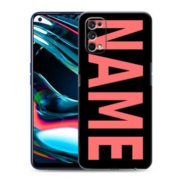 Силиконовый противоударный чехол на Realme 7 Pro с принтом NAME