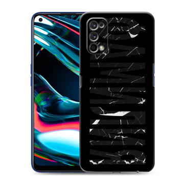 Силиконовый противоударный чехол на Realme 7 Pro с принтом ФАМИЛИЯ