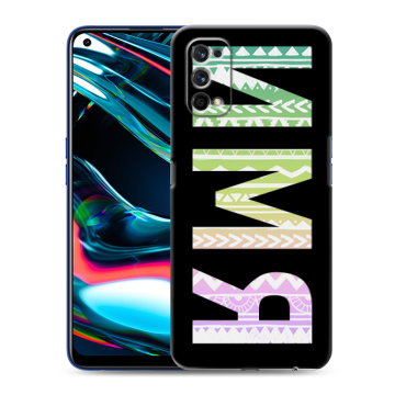 Силиконовый противоударный чехол на Realme 7 Pro с принтом ИМЯ