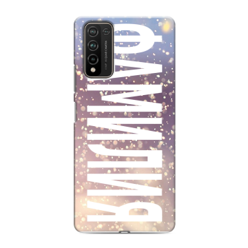 Силиконовый чехол на Huawei Honor 10X Lite с принтом ФАМИЛИЯ